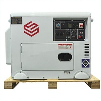 Geräuscharmer Tragbarer Stromerzeuger Elektrischer Dieselgenerator 5KVA 8KVA 10KVA 12KVA 15KVA 20KVA Generator Optional mit ATS