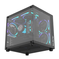 ALSEYE New Design Computer Case Cube Mini-B Black Color ARGB PC Case With Glass Window
