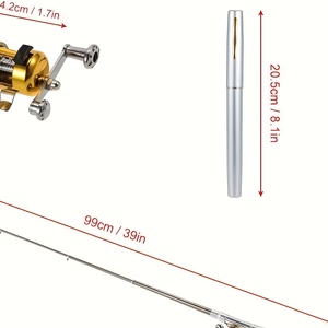 KEKAXI Multifunktionaler Stift-Angelrute mit Schreibfunktion, Klein und Tragbar, Idealer Helfer für Gelegenheits-Mikrofischen - Product Image 2