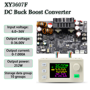 Module d'alimentation CC réglable XY3607F NC Buck Boost, tension et courant constants 7A 252W, régulateur de tension de charge solaire - Product Image 5