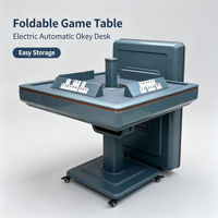 Zoyee Otomatik Katlanır Okey Oyun Masası Çift Amaçlı Yemek Masası Elektrikli Mahjong Masası Taşınabilir Metal Plastik Türkiye İsrail Dubai Orta Doğu