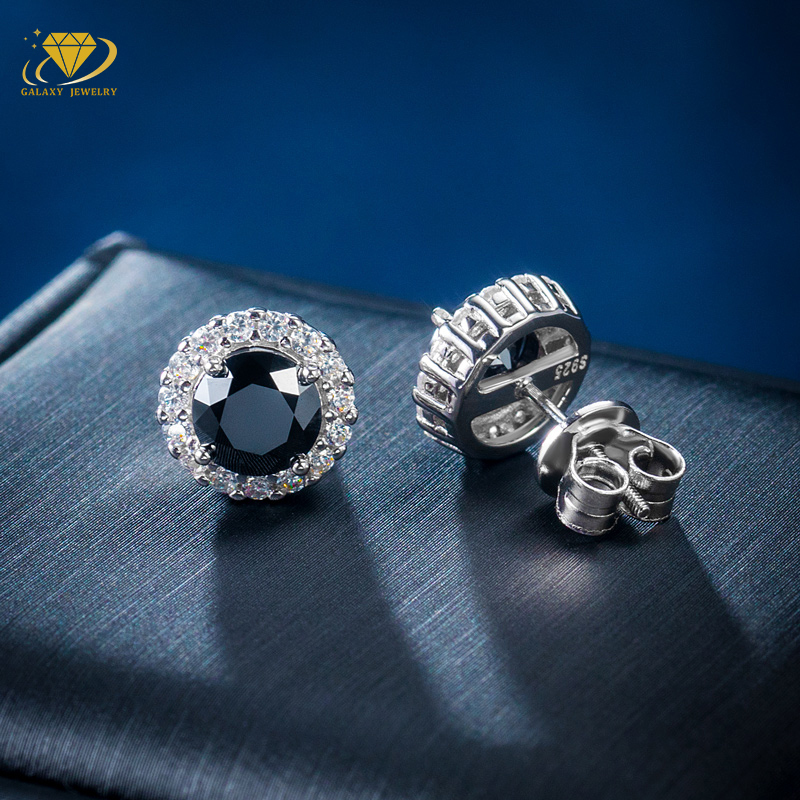 Fine Stud Earrings Yellow Gold Plated
