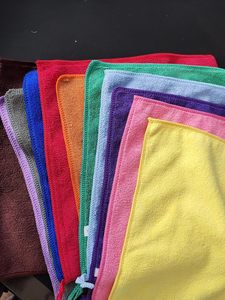 ผ้าไมโครไฟเบอร์สี่เหลี่ยม NOVISON แบบใช้ซ้ำได้ ขนาด 40x40 ซม. 380gsm สีดำ 32x32 30x40 จำนวน 24 ผืน ผ้าเช็ดทำความสะอาด - Product Image 6