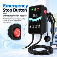 Borne de Recharge Intelligente Type 2 pour Véhicules Électriques 7kW 32A AC Wallbox WiFi Bluetooth Plug & Charge CE TUV pour Domicile et Parking Fournisseur OEM ODM Vente en Gros