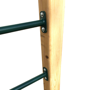 Monkey <span class=keywords><strong>Bar</strong></span> pour équipement de fitness extérieur en bois Jungle Gym Kids Obstacle Course Escalade Frame - Product Image 5