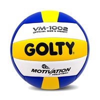 Ballon de volley-ball GOLTY VM-1002 taille 5, poids 260-280g et circonférence 650-670mm, en cuir PVC personnalisé, cousu à la machine, pour l'entraînement