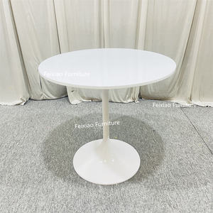 <span class=keywords><strong>Table</strong></span> Ronde de Salle à Manger/Salon en Forme de Tulipe Blanche, Design <span class=keywords><strong>Simple</strong></span>, Taille Personnalisée, Montage Facile, Prix Abordable - Product Image 4