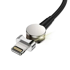 خاصة تصميم 3 في 1 360 درجة الدورية usb كابل شحن لالروبوت ios نوع c