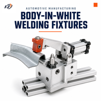 Service de Fabrication sur Mesure : Gabarit et Dispositif de Soudage pour Carrosserie Automobile (BIW) – Ligne de Soudage par Points, Serrage de Précision ±0,005 mm