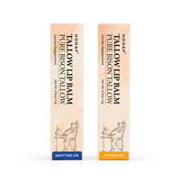 Baume à lèvres nourrissant au suif pour lèvres sèches/gercées, hydratation longue durée, réparation apaisante et personnalisation de marque privée