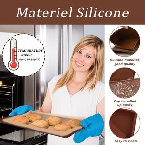 Food Grade <b>Silicone</b> Pad New Rectangle Shaped Oven <b>Silicone</b> Baking Tray Dryer <b>Mat</b> Dehydrator & Dehydration Tray <b>Mat</b> Pads - Product Image 4