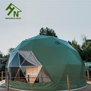 Prefab Terisolasi Geo Dome Tahan Air Camping Geodesic Dome <span class=keywords><strong>Tenda</strong></span> <span class=keywords><strong>Tenda</strong></span> dengan Tirai - Product Image 3