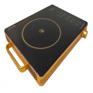 Placa de Cocción Eléctrica de Cerámica, Tipo Mesa, Vitrocerámica Negra con Control Táctil, Temporizador - Product Image 1