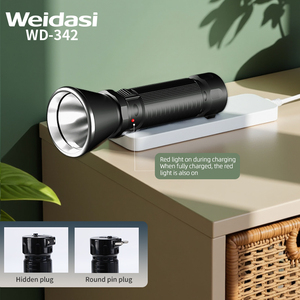 Weidasi Đa Chức Năng An Toàn Năng Lượng Mặt Trời Đèn Pin Cắm Trại LED Đèn Pin 750MAh Pin Di Động Khẩn Cấp Torch Ánh Sáng - Product Image 3