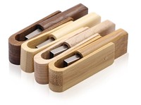 USB Flash Disk berputar, 4GB 8GB 16GB kayu 2GB Tipe C USB Flash Disk 32GB 64GB 128GB perusahaan hadiah praktis bergaya