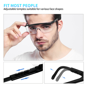 Có thể điều chỉnh tầm nhìn rộng bảo vệ an toàn Kính de seguridad <span class=keywords><strong>ANSI</strong></span> <span class=keywords><strong>Z87.1</strong></span> Trọng lượng nhẹ chống sương mù kính an toàn rõ ràng Kính - Product Image 6