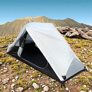 Ultra-leggero quattro stagioni poliestere eco-friendly vertice tenda antipioggia e Sunproof con due porte durevole per la singola persona - Product Image 6