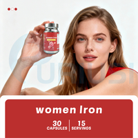 Vente directe du fabricant : Complément alimentaire pour femmes, capsules d'acide folique antioxydant, isoflavones de soja, complément de fer, capsules de fer