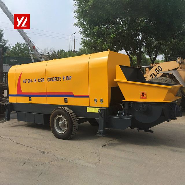 Diesel Engine Trailer Concrete Pump 50M3 Diesel Small Portable Concrete Pump Electric Concrete Pump Machine