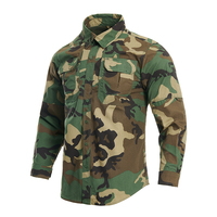 Uniforme tactique d'extérieur pour hommes en polyester respirant à manches longues camouflage