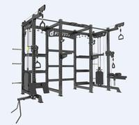 Máquina de entrenamiento multifuncional, el mejor equipo de Fitness con estantes