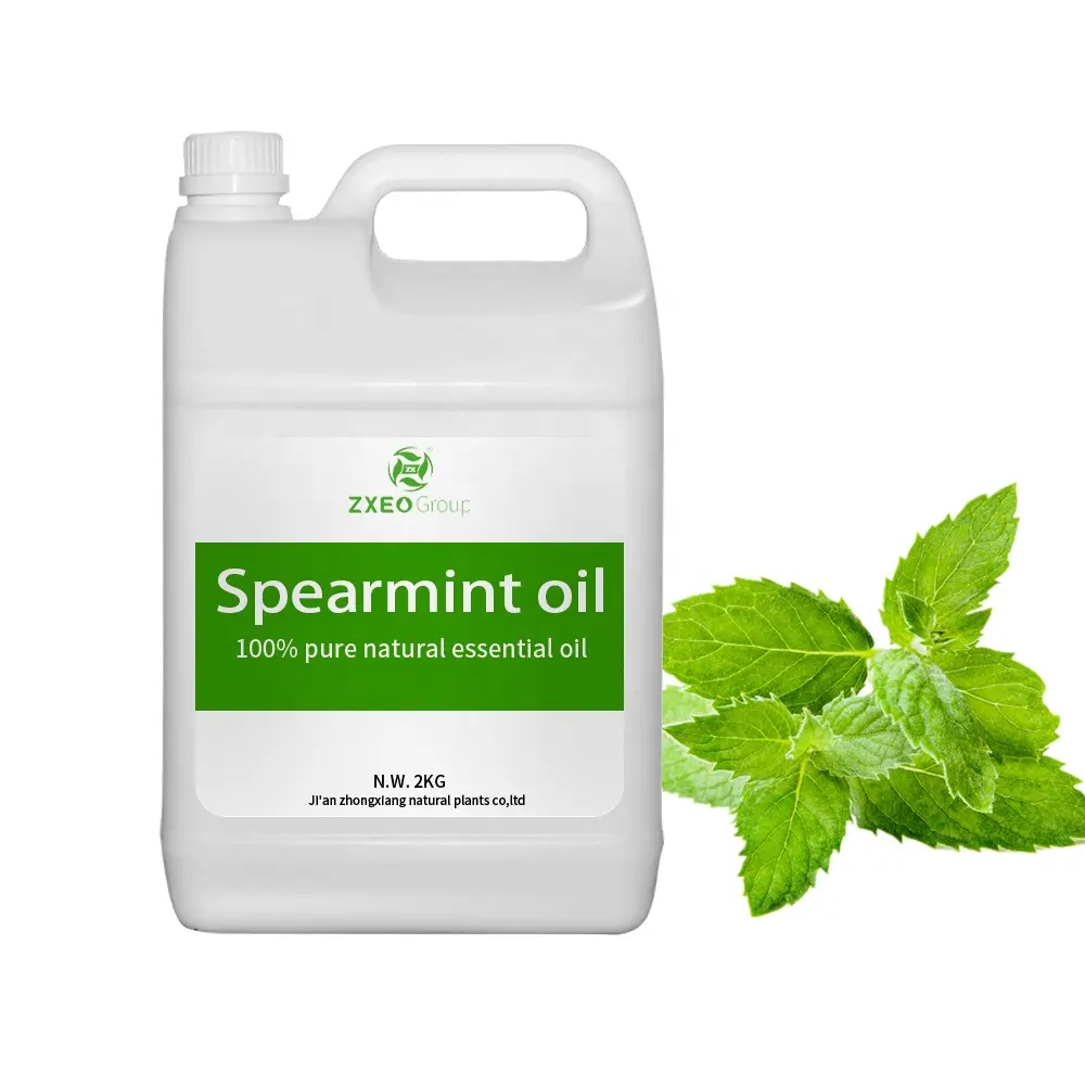 Organic Indian Mints Oil Bulk Supplier 100% Mentha Spicata Extract 1Kg Therapeutic grade Spearmint Essential Oil Pure For Sale