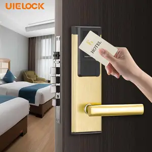 निःशुल्क सॉफ्टवेयर होटल लॉक के साथ बिना चाबी वाला इलेक्ट्रिक होटल आरएफआईडी स्मार्ट कार्ड डोर लॉक