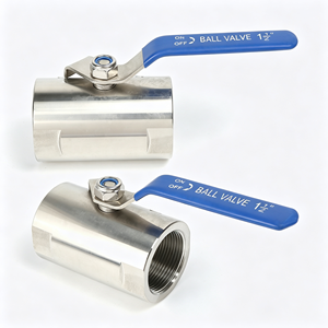 Robinet à bille en acier inoxydable SS304, filetage NPT femelle, passage complet, pour eau et gaz, avec levier d'arrêt, résistant à la corrosion, utilisation durable - Product Image 5