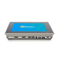Panel PC HMI de 8 Pulgadas con Pantalla Táctil Resistente al Agua IP65, Compatible con Intel I5 I7 de 6.ª Generación, Windows 7, 2 Puertos COM RS232 RS485, Sin Ventilador