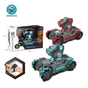 Tempo Toys-Reloj de coche acrobático de 4 ruedas con Control remoto, Control remoto de burbujas, Rock Crawlers, coche teledirigido con pulverizador