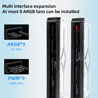 Controlador ARGB XINMAI de 5V con Control de Ventilador PWM, Controlador de Iluminación RGB Magnético para Caja de PC con Control Remoto OEM ODM