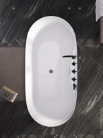 Bak Mandi Akrilik Mewah Model Berdiri Bebas untuk Rumah & Spa Hotel