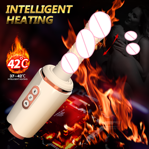 Macchina automatica del sesso di spinta per le donne con <span class=keywords><strong>Dildo</strong></span> di riscaldamento a velocità regolabile potente a ventosa Base femminile masturbatore giocattolo - Product Image 4