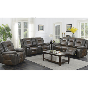 <strong>China</strong> Hot Sale 6 Seater Set 1+2+3 Seat Modern Manual <strong>Sofa</strong> Synthetic Leather Recliner for Living Room Hotel - Product Image 1