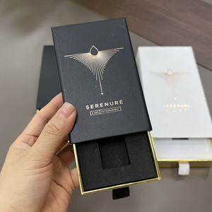 Boîtes d'emballage de parfum de luxe personnalisées pour fabricants et fournisseurs, avec tiroir coulissant pour papier parfumé de voiture, design personnalisé, vides - Product Image 3