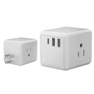 ETL Categories AC Power Outlet Extender Electrical US Plug Socket Power Strip with USB C Ports Cube AC Power Outlet Extender