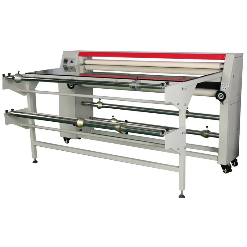 Rouleau de presse de transfert de chaleur de 1.6m, machine de sublimation de rouleau avec table pour tissu