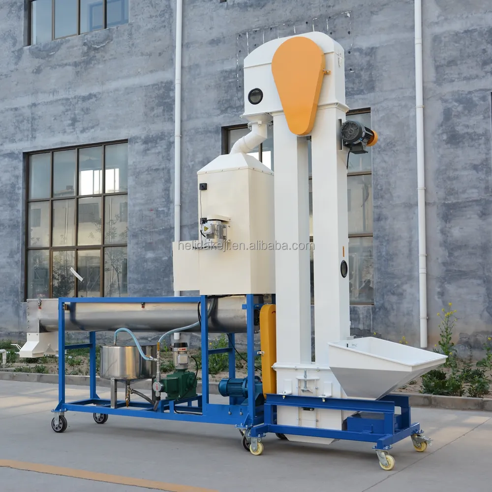 customized capacity quantitative control mixing professional good quality treating evenly vegetable seed coating machine