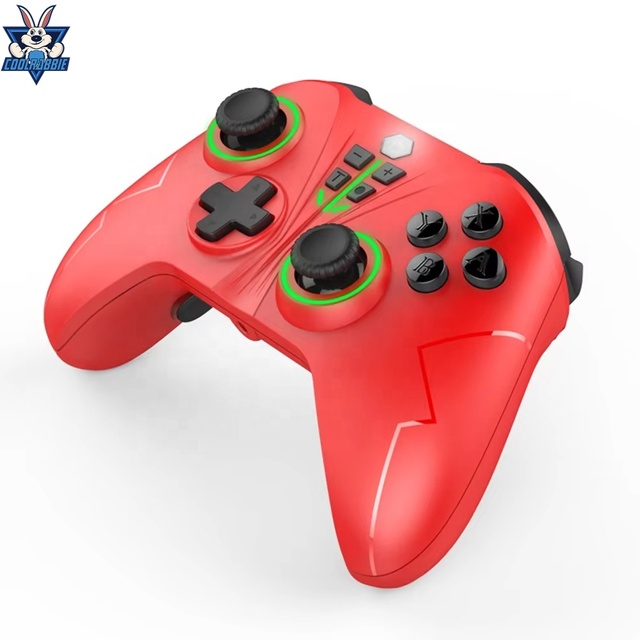 Programmable Back Key NS016 Colorful LED Wireless Joystick Game Controller for Switch Pro Controller for Android Pc Gamepad
