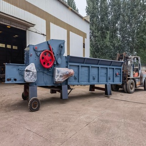 New Mobile Forestry <b>Wood</b> Log Shredder Hydraulic Drum Chipper Branch <b>Crusher</b> Pallet Grinder 15-20t/h - Product Image 2