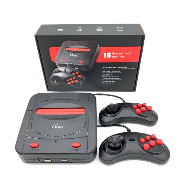 Hot H-D 188 Portable Mini 16 Bit Game Console With 188 Games Retro Video Game System Support 2 Players 4K H-D TV Output Gaming