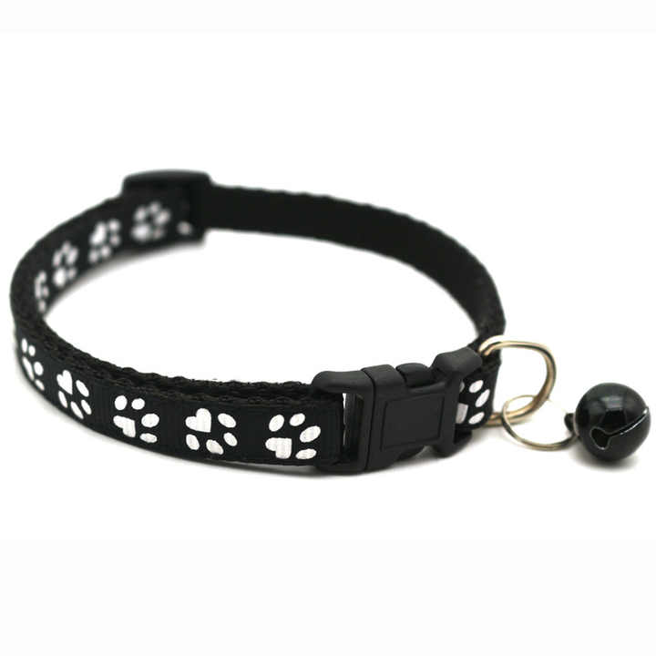 Manufacturer Wholesale Multi-colors Nylon Paw Print Adjustable Cat Collar