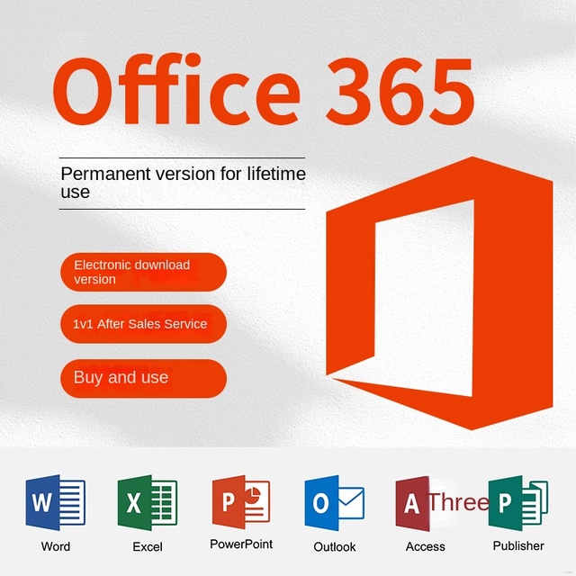 Microsoft365 for Office365 Home & Personal Edition Genuine Key 2021 Permanent Activation Code Made in China