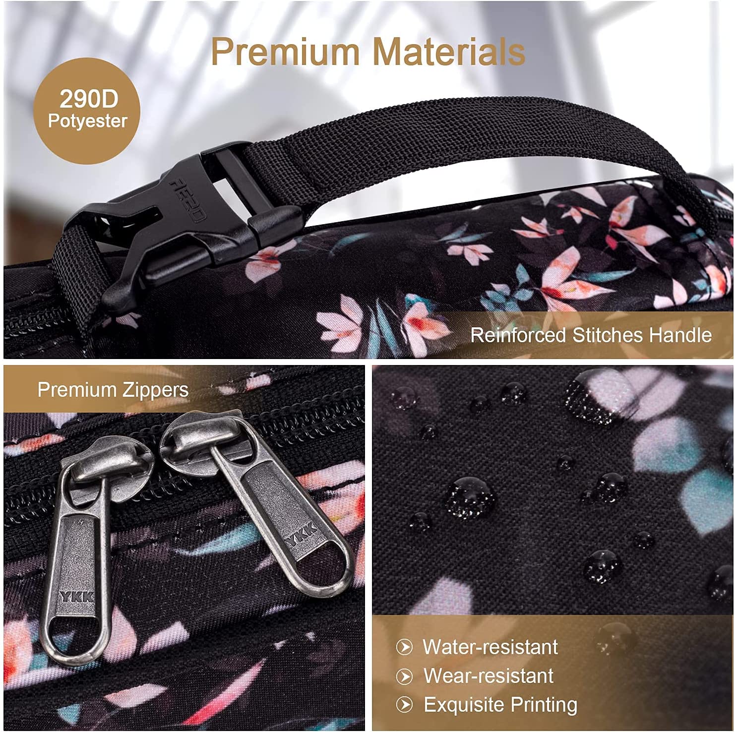 Ежедневное путешествие цветочный дизайн Библия чехол женская книга Библия чехол с ручкой и плечевым ремнем