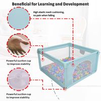 Clôture de sécurité pliable moderne, écologique, durable, en plastique, parc pour bébé, montage facile, utilisation intérieure et extérieure, parc, école, chambre