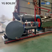 YG industri otomatis 1000kg 2mw 5t 15t ketel uap untuk minyak goreng Gas alami/minyak rendah tabung air api batu bara
