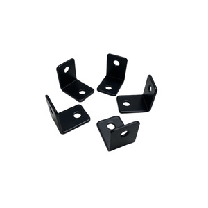 Supports d'angle Xinjunye 20x25mm en acier laminé à froid peint en noir pour usage général - Product Image 1