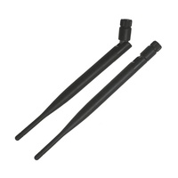 Alta ganancia 2400-2500MHz omnidireccional interior plegable inalámbrico Wlan antena externa 2,4G WiFi Antena de pato de goma
