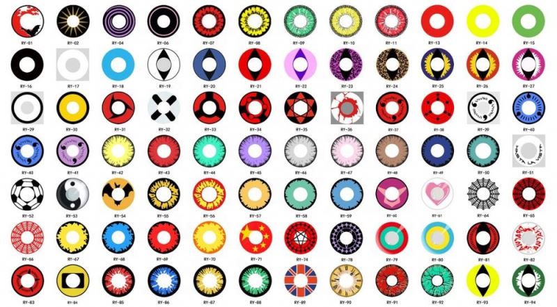 AFancy Pro Hot Selling Halloween Cosplay Party Crazy Contact Lenses Dual Ring Color Contact Lens