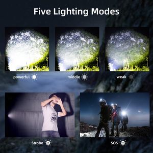 Перезаряжаемый Водонепроницаемый светодиодный фонарик 100000 люмен, 36 * светодиодный фонарик, самый мощный фонарик с наивысшей комбинацией люмен - Product Image 6